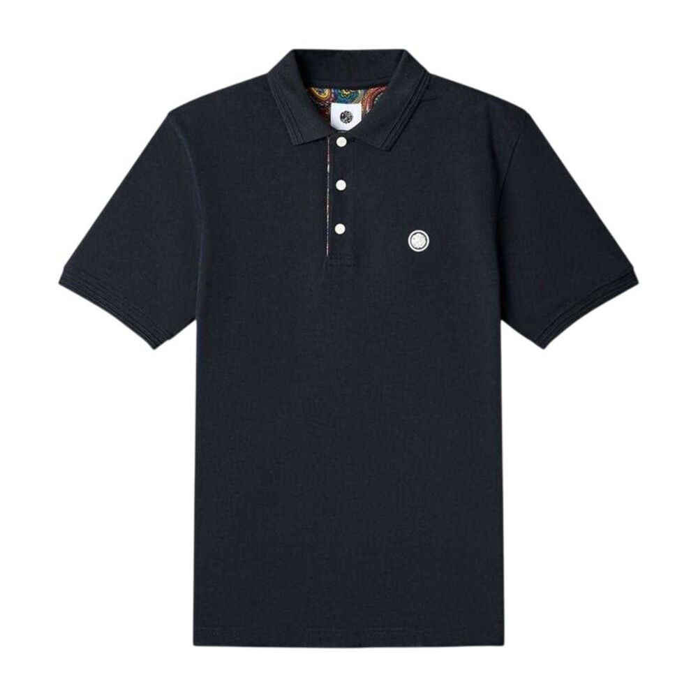 Pretty Green Mens House Paisley Polo Shirt / Black